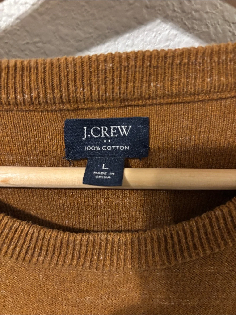 J. Crew sweater caramel